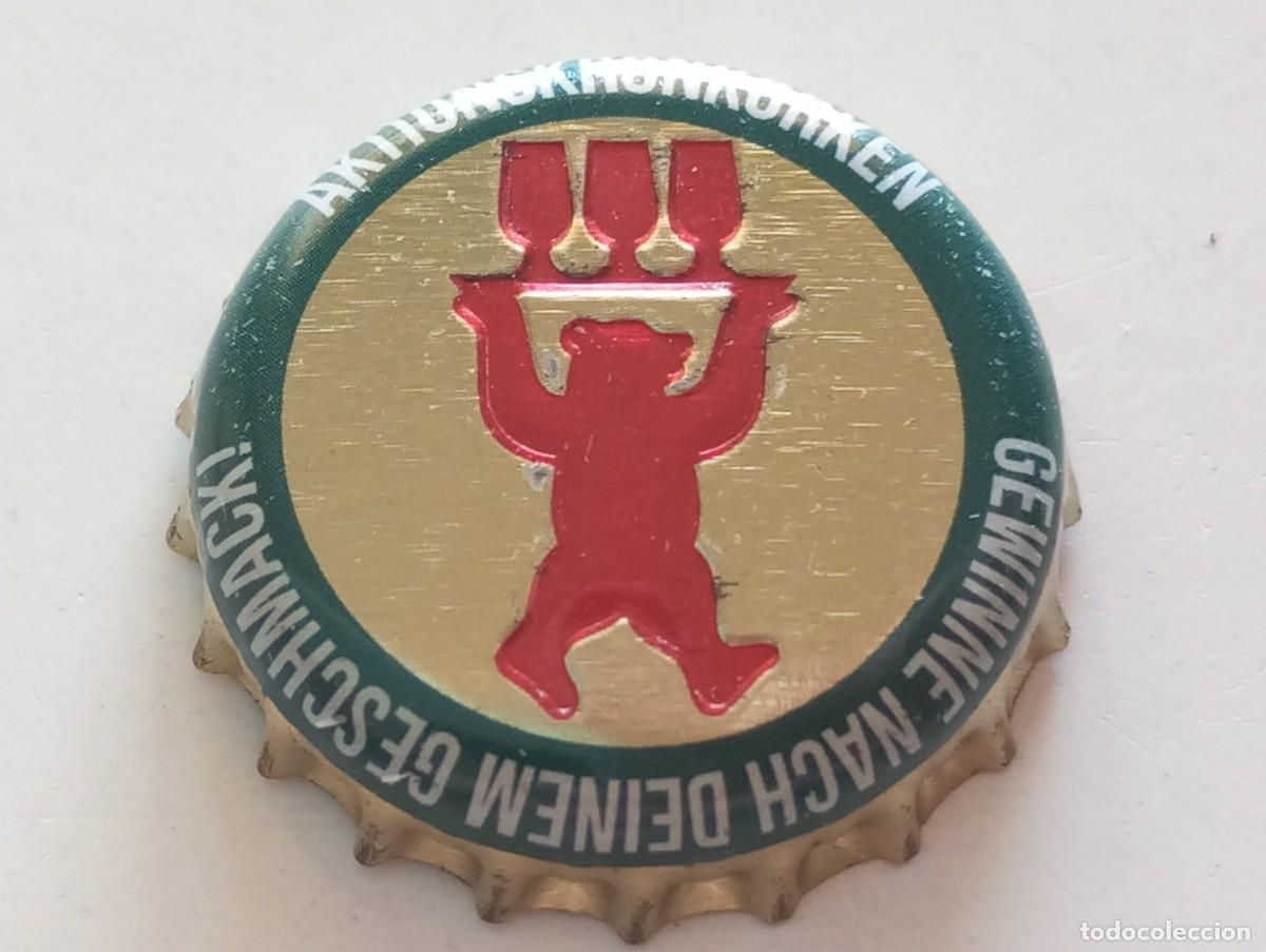 Coleccionismo de cervezas: Chapa tap&oacute;n corona de la cerveza alemana BERLINER AKTIONSKRONKORKEN GEWINNE NACH DEINEM GESCHMACK!
