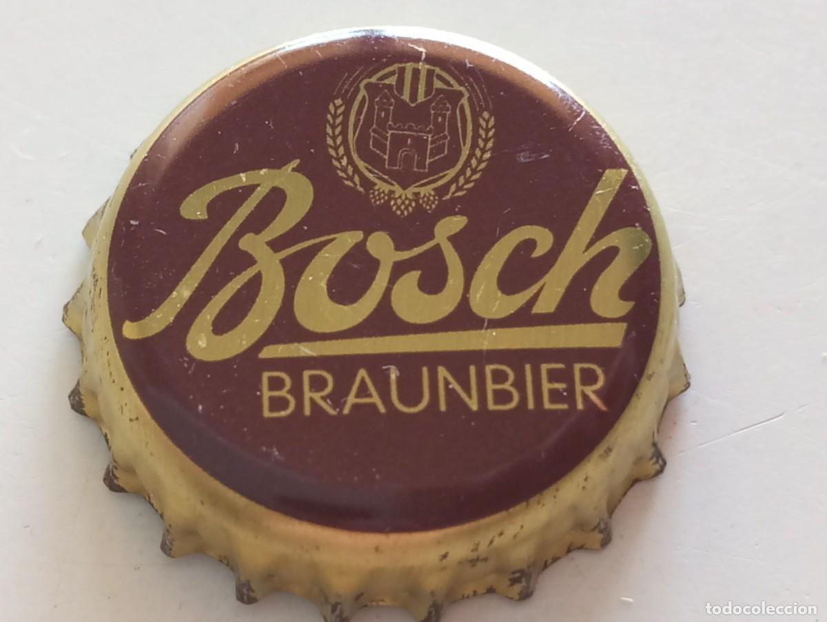 Coleccionismo de cervezas: Chapa tap&oacute;n corona de la cerveza alemana BOSCH BRAUNBIER
