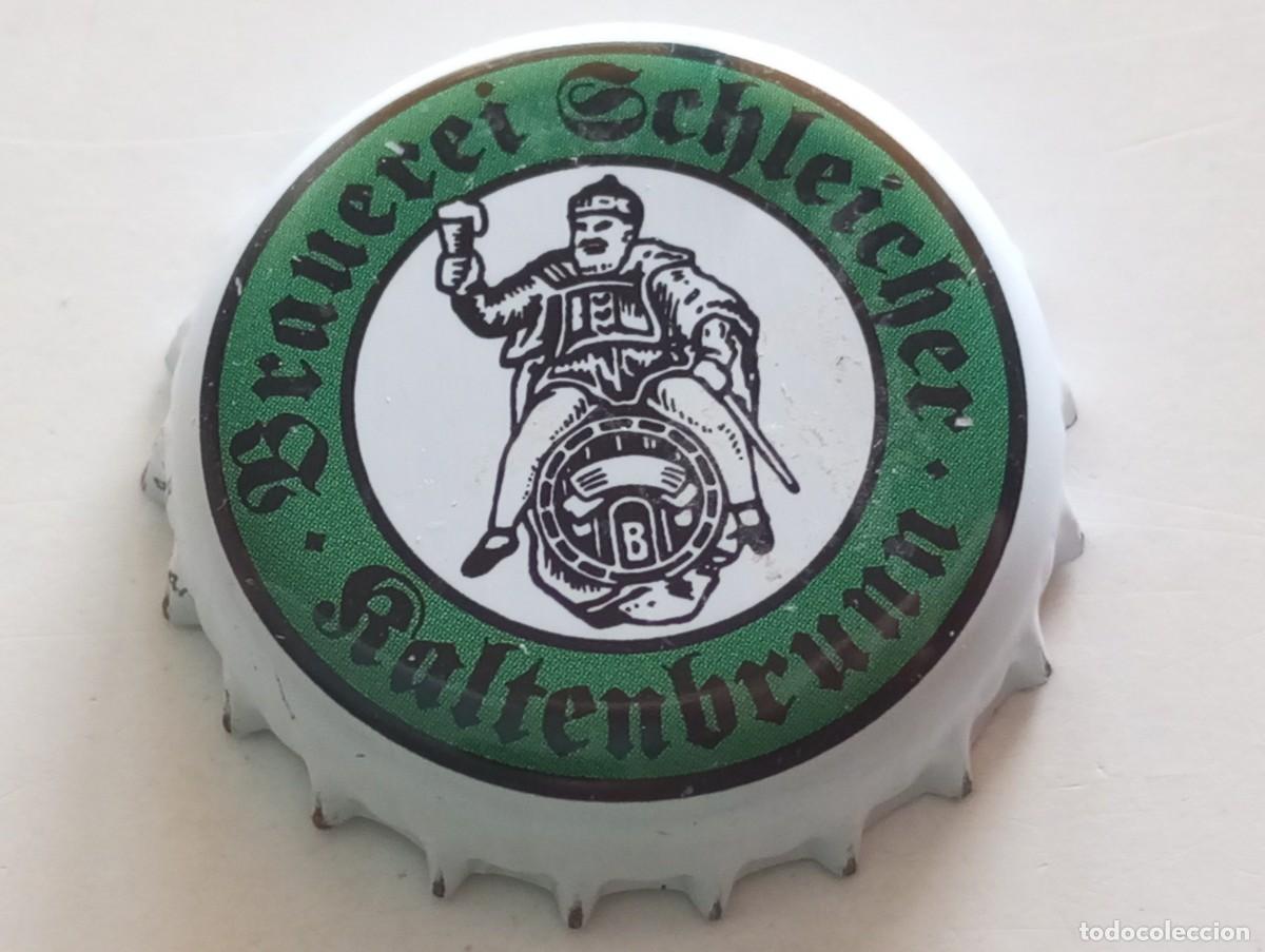 Coleccionismo de cervezas: Chapa tap&oacute;n corona de la cerveza alemana BRAUEREI SCHLEICHER - KALTENBRUNN