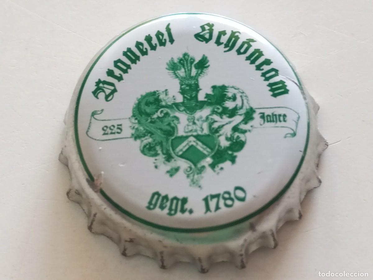 Coleccionismo de cervezas: Chapa tap&oacute;n corona de la cerveza alemana BRAUEREI SCH&Ouml;NRAM 225 JAHRE GEGR. 1780