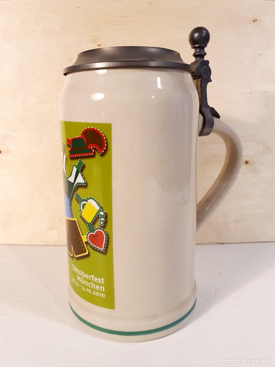 Coleccionismo de cervezas: Jarra de cerveza alemana. Oktoberfest. 2010.