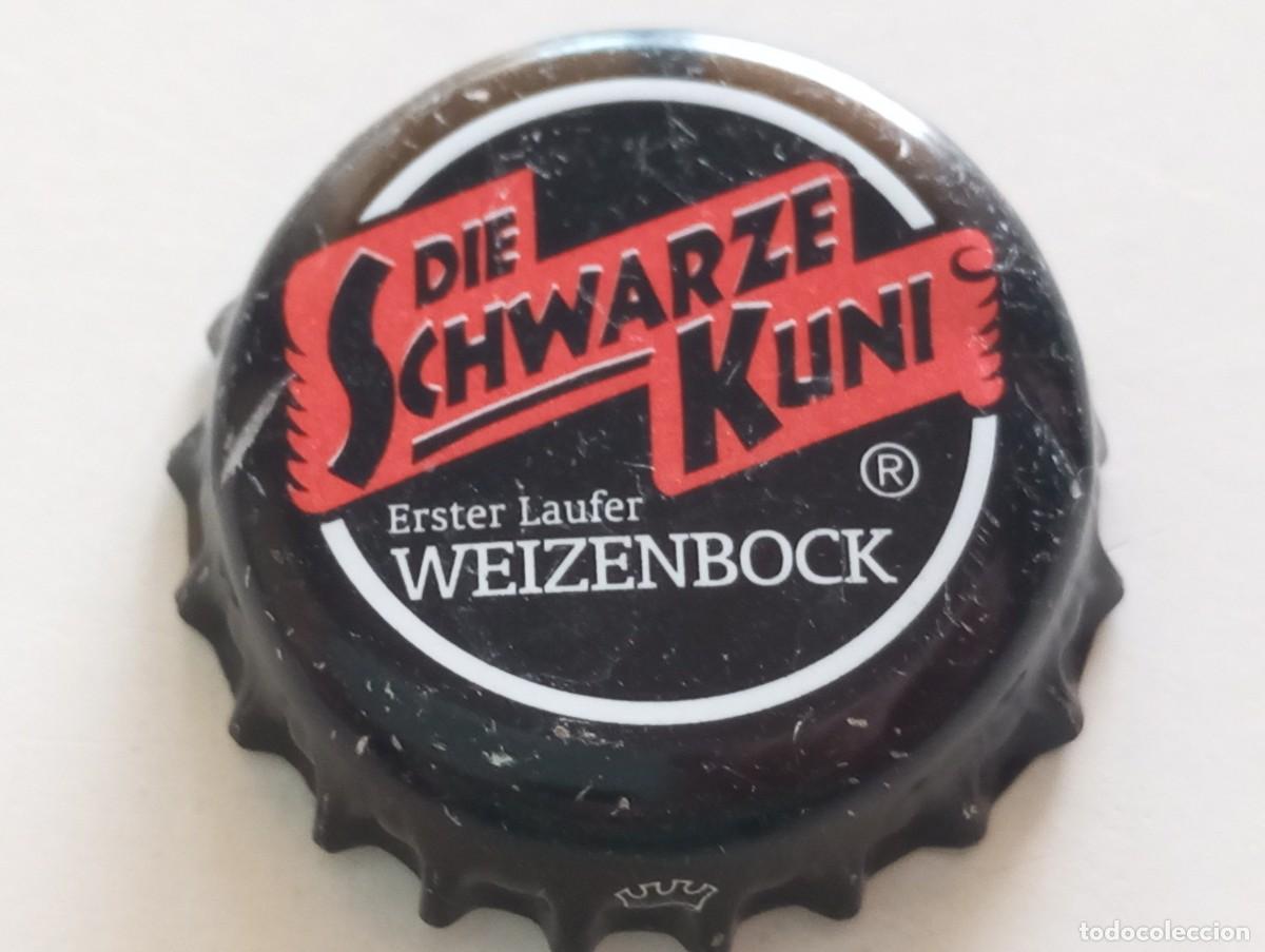 Coleccionismo de cervezas: Chapa tap&oacute;n corona de la cerveza alemana ERSTER LAUFER WEIZENBOCK - DIE SCHWARZE KUNI