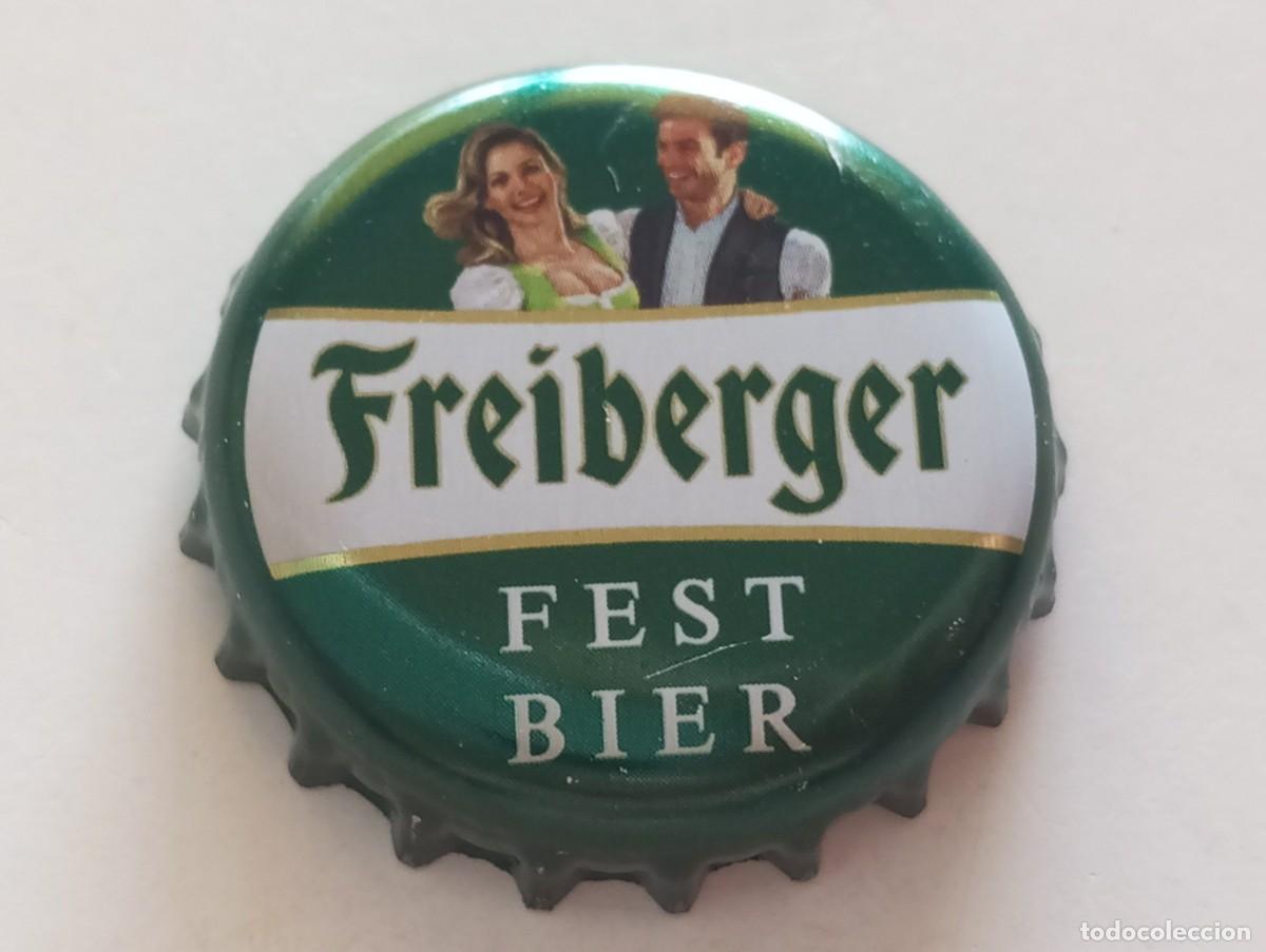 Coleccionismo de cervezas: Chapa tap&oacute;n corona de la cerveza alemana FREIBERGER FEST BIER