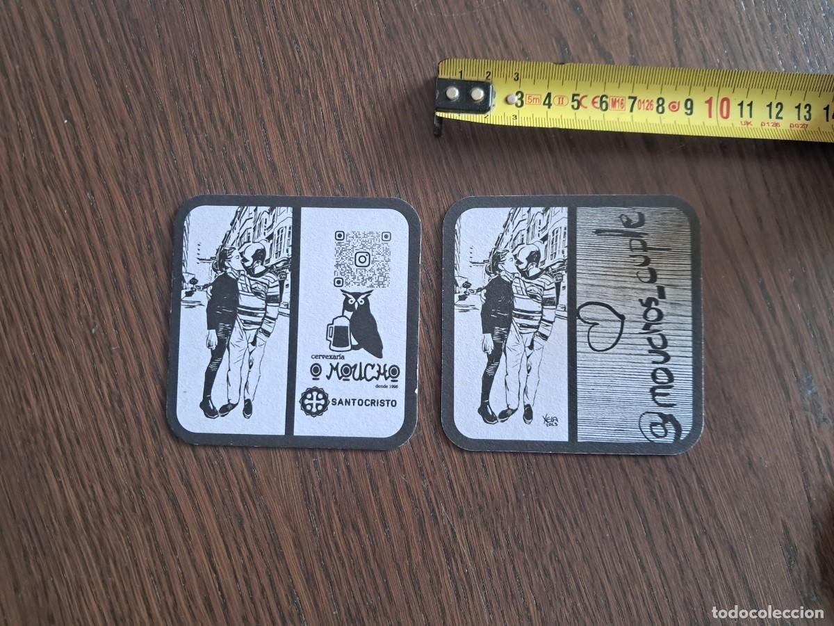 Collectable Beer: posavasos de cerveza artesana Santocristo, cervecer&iacute;a O moucho, Ourense.