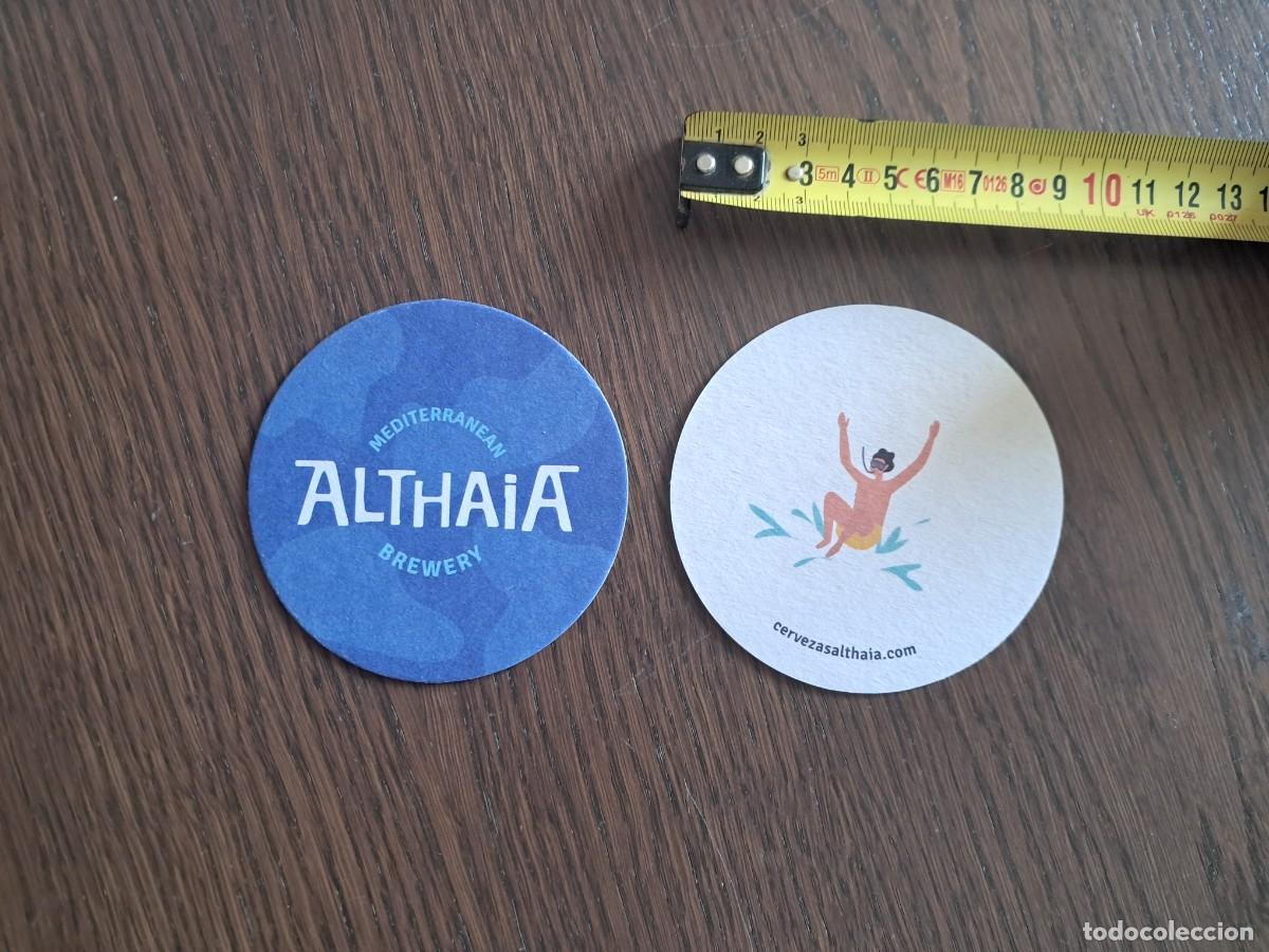 Collectionnisme de bi&egrave;res: posavasos de cerveza artesana, Althaia, Altea, Comunidad Valenciana.