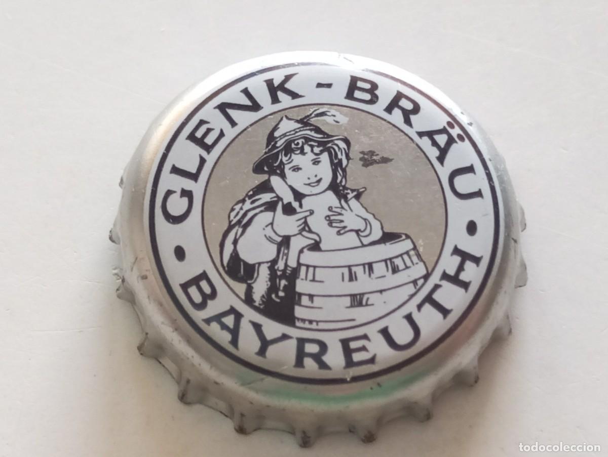 Collezionismo di birre: Chapa tap&oacute;n corona de la cerveza alemana GLENK-BR&Auml;U - BAYREUTH