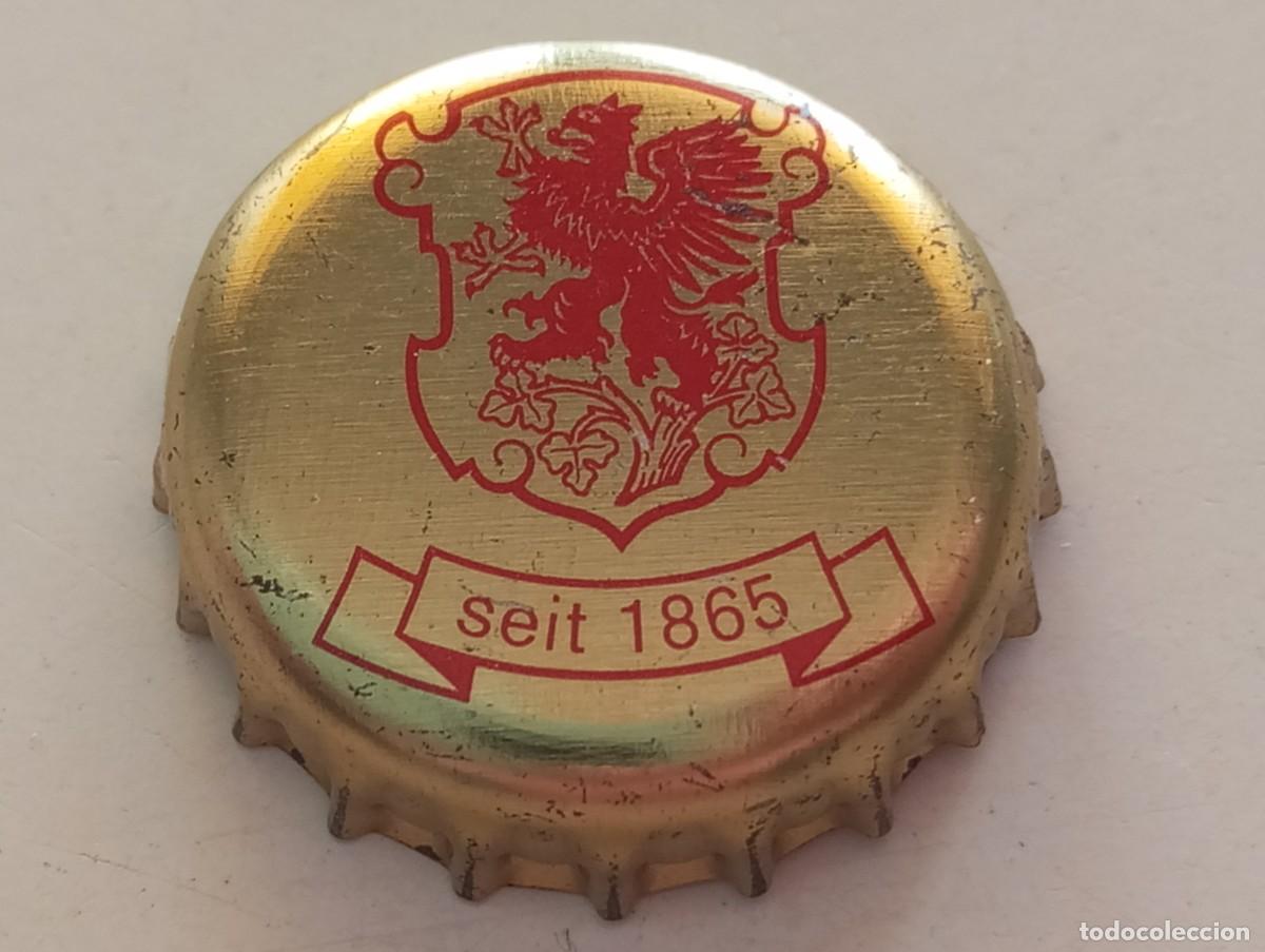Collezionismo di birre: Chapa tap&oacute;n corona de la cerveza alemana GREIFSWALDER SEIT 1865