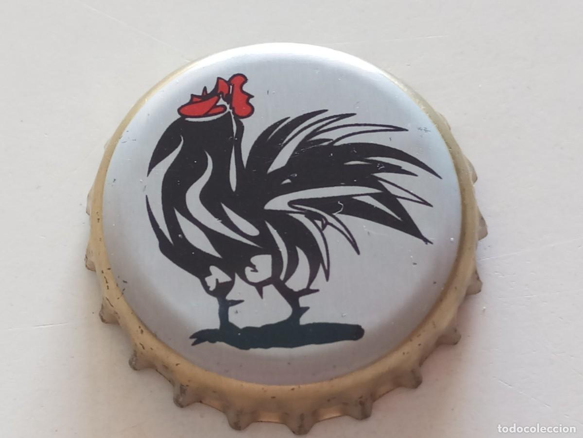 Coleccionismo de cervezas: Chapa tap&oacute;n corona de la cerveza alemana HAHN SCHWARZER
