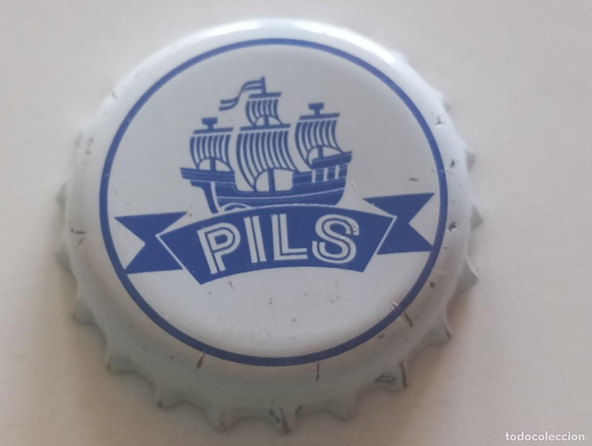 Coleccionismo de cervezas: Chapa tap&oacute;n corona de la cerveza alemana HANSA PILS
