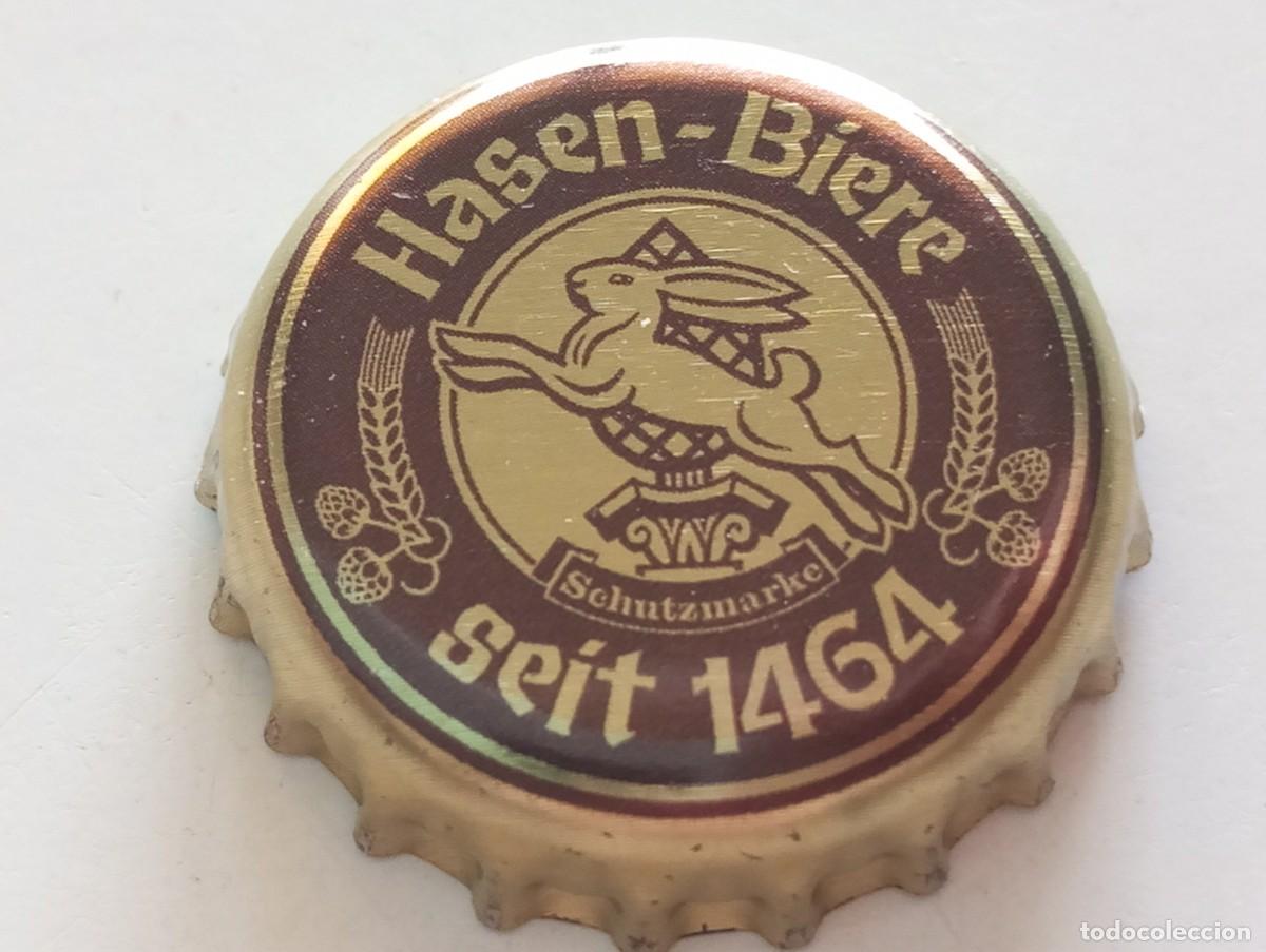 Coleccionismo de cervezas: Chapa tap&oacute;n corona de la cerveza alemana HASEN-BIERE SCHUTZMARKE SEIT 1464