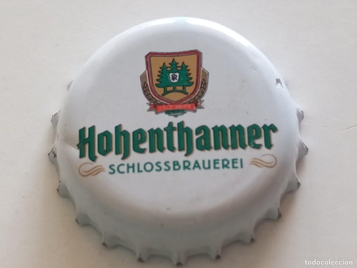 Sammeln von Brauereiartikeln: Chapa tap&oacute;n corona de la cerveza alemana HOHENTHANNER SCHLOSSBRAUEREI (falda blanca)