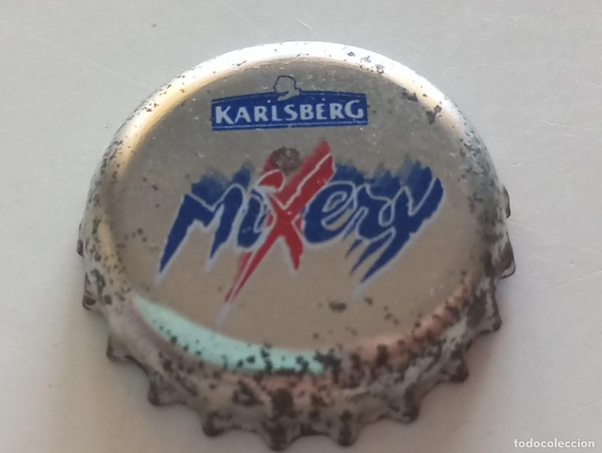 Collezionismo di birre: Chapa tap&oacute;n corona de la cerveza alemana KARLSBERG MIXERY