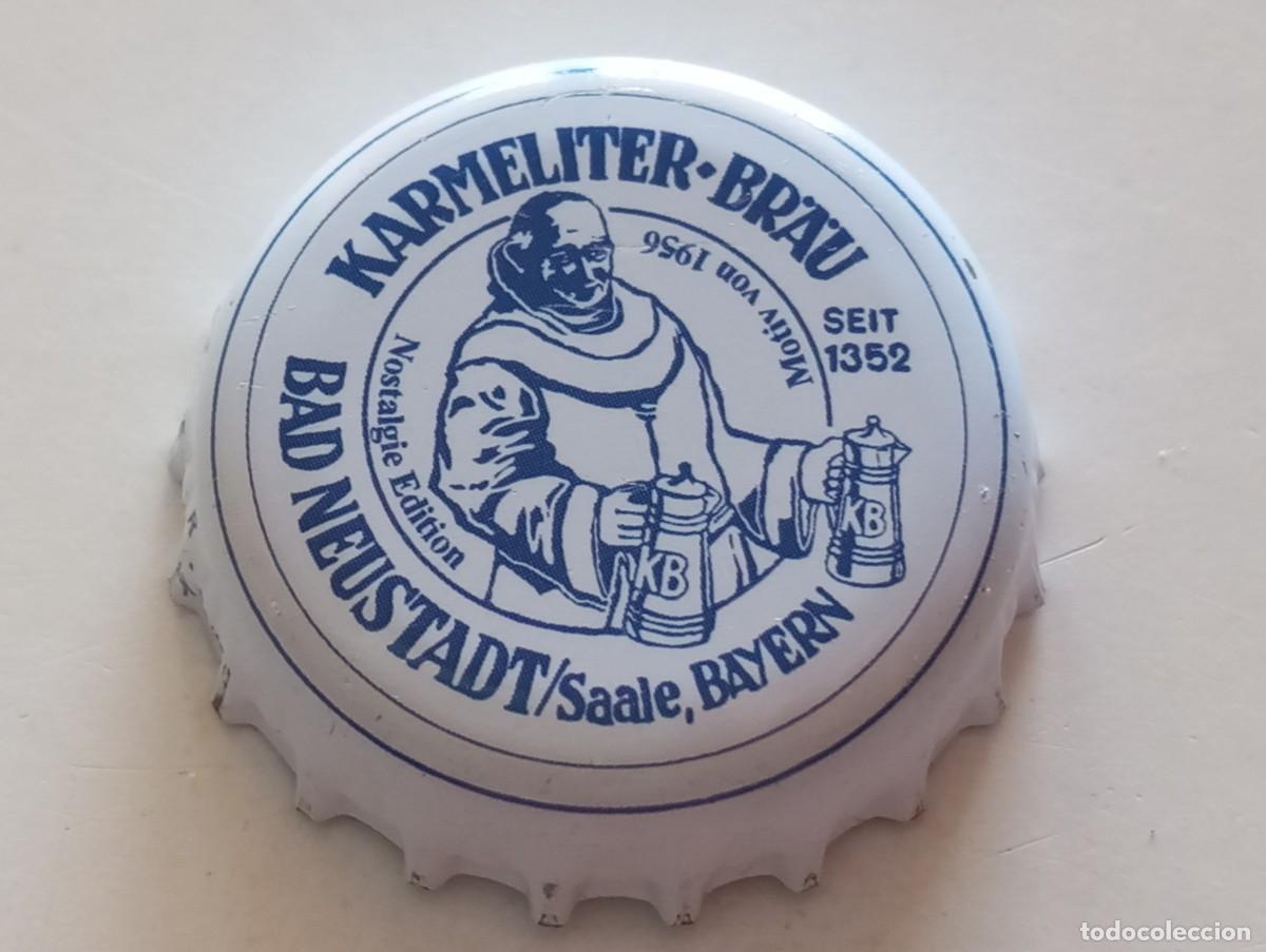 Collezionismo di birre: Chapa tap&oacute;n corona de la cerveza alemana KARMELITER-BR&Auml;U SEIT 1352