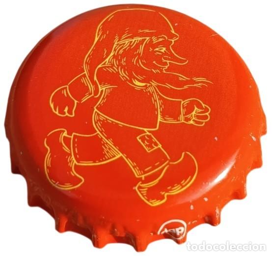 Colecionismo de cervejas: Belgica Capsule Bi&egrave;re Beer Crown Cap Mc Chouffe Brune RP737 tap&oacute;n corona