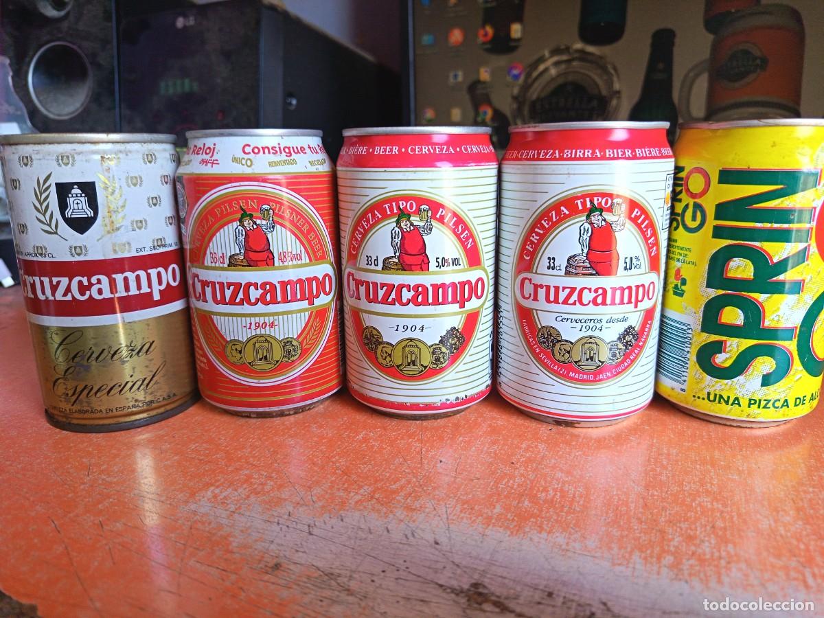 Coleccionismo de cervezas: Latas cerveza Cruzcampo descatalogadas