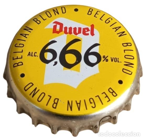 Coleccionismo de cervezas: Belgica Capsule Bi&egrave;re Beer Crown Cap Duvel Alc. 6,66% vol. RP405 tap&oacute;n corona