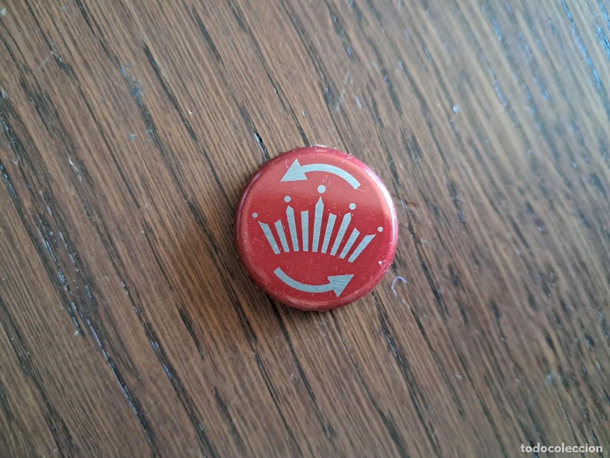 Collectable Beer: chapa tap&oacute;n corona de cerveza, budweiser, tap&oacute;n giratorio.