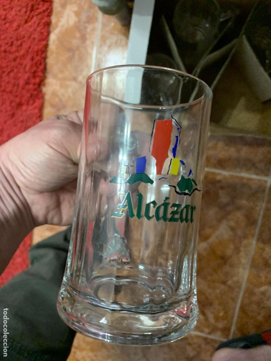 Colecionismo de cervejas: alcazar cerveza jarra a estrenar