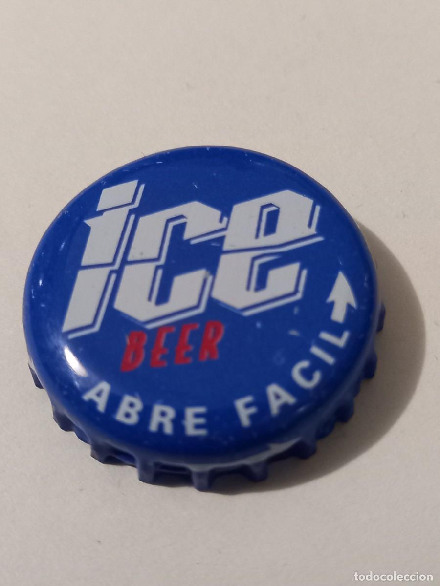 Coleccionismo de cervezas: CHAPA CERVEZA SAN MIGUEL, ICE BEER. FACTOR&Iacute;A TCI