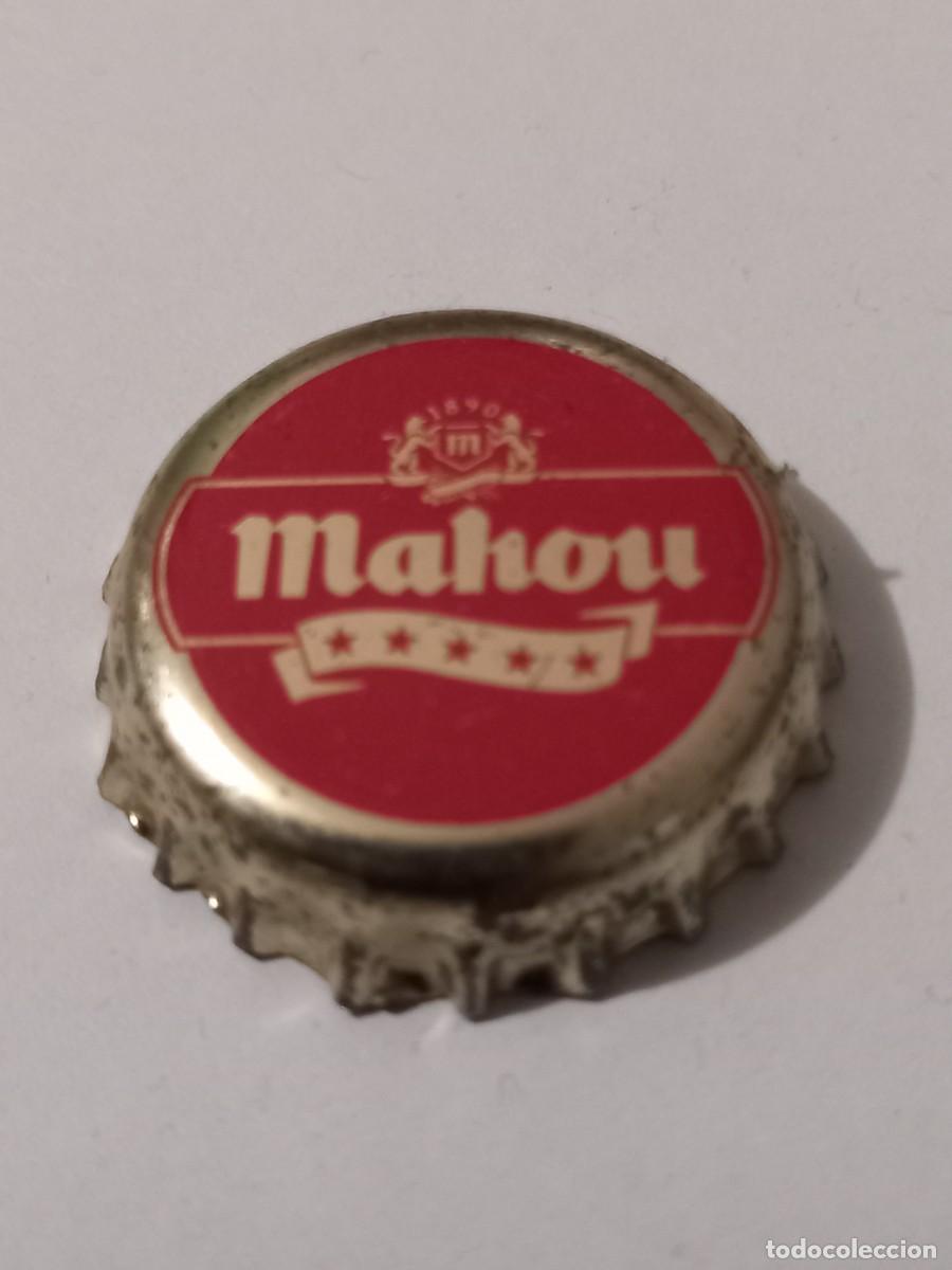 Coleccionismo de cervezas: CHAPA CERVEZA MAHOU 5 ESTRELLAS, FACTOR&Iacute;A EN ROJO TCI