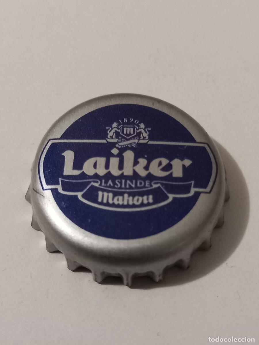Coleccionismo de cervezas: CHAPA CERVEZA MAHOU, LAIKER, FACTOR&Iacute;A TCI