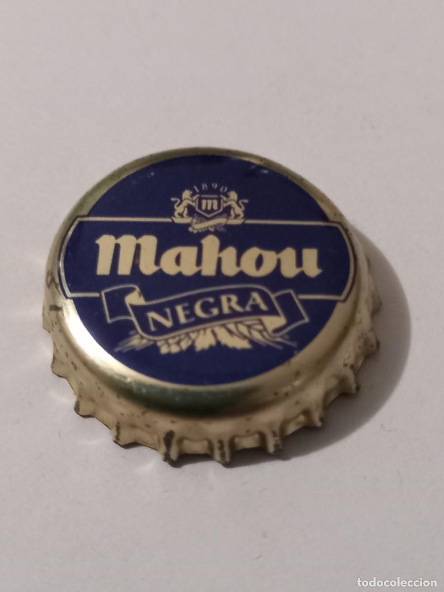 Coleccionismo de cervezas: CHAPA CERVEZA MAHOU, NEGRA. FACTOR&Iacute;A TCI
