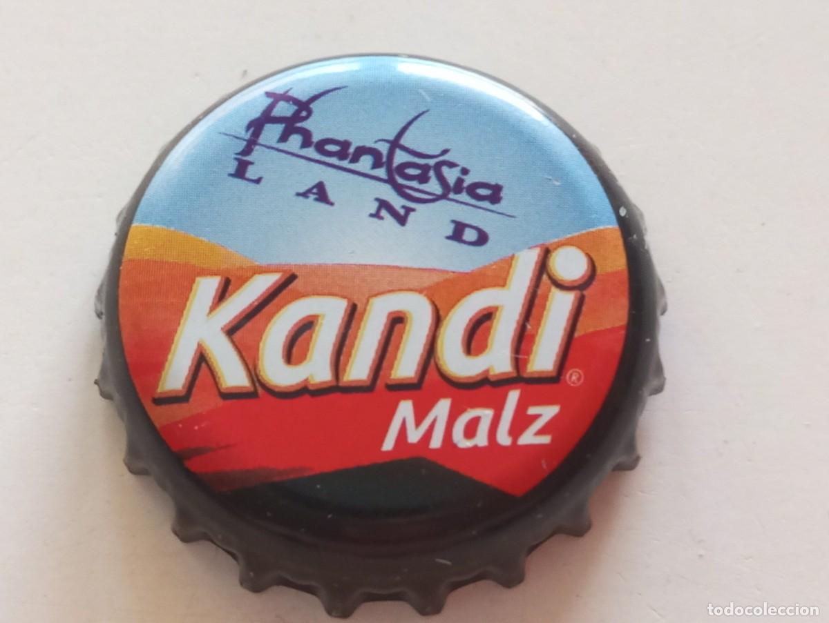 Coleccionismo de cervezas: Chapa tap&oacute;n corona de la bebida alemana KANDI MALZ PHANTASIA LAND