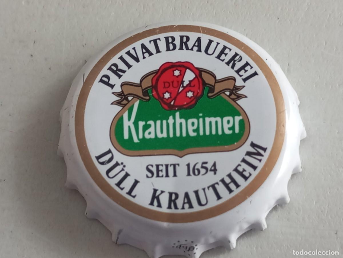 Coleccionismo de cervezas: Chapa tap&oacute;n corona de la cerveza alemana KRAUTHEIMER SEIT 1654 - PRIVATBRAUEREI D&Uuml;LL KRAUTHEIM