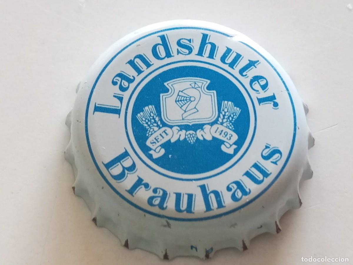 Coleccionismo de cervezas: Chapa tap&oacute;n corona de la cerveza alemana LANDSHUTER BRAUHAUS SEIT 1493