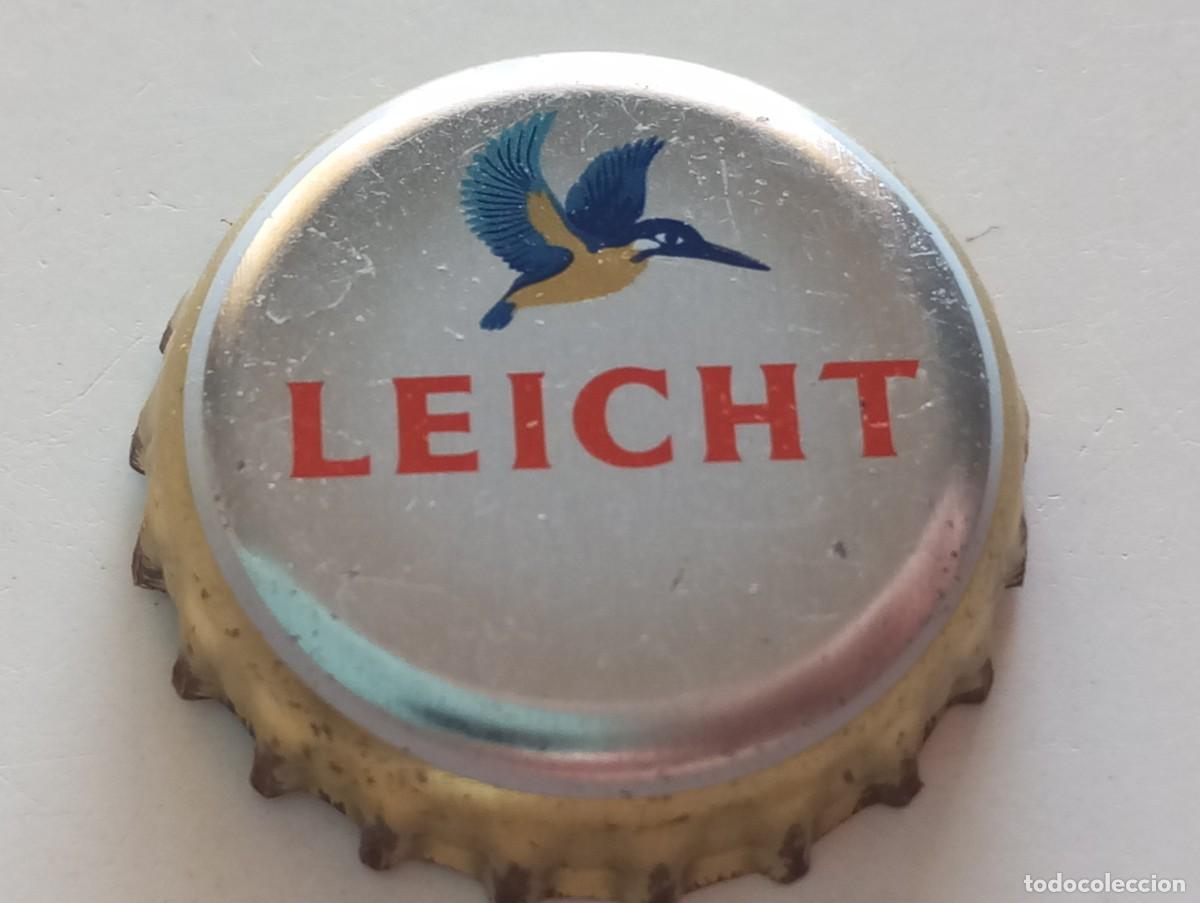 Coleccionismo de cervezas: Chapa tap&oacute;n corona de la cerveza alemana LICHER LEICHT