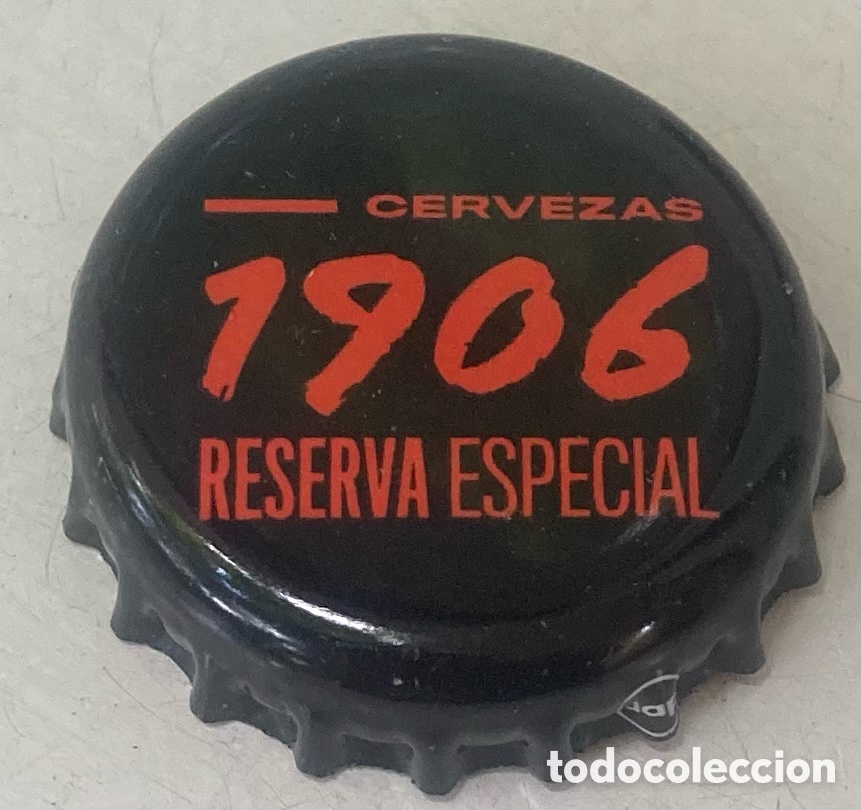 Coleccionismo de cervezas: TAP&Oacute;N CORONA CHAPA BIERE CERVEZA ESTRELLA GALICIA 1906 (33). FAB. CHAPA: DAP--LOTE N. 1667--CARMANJO