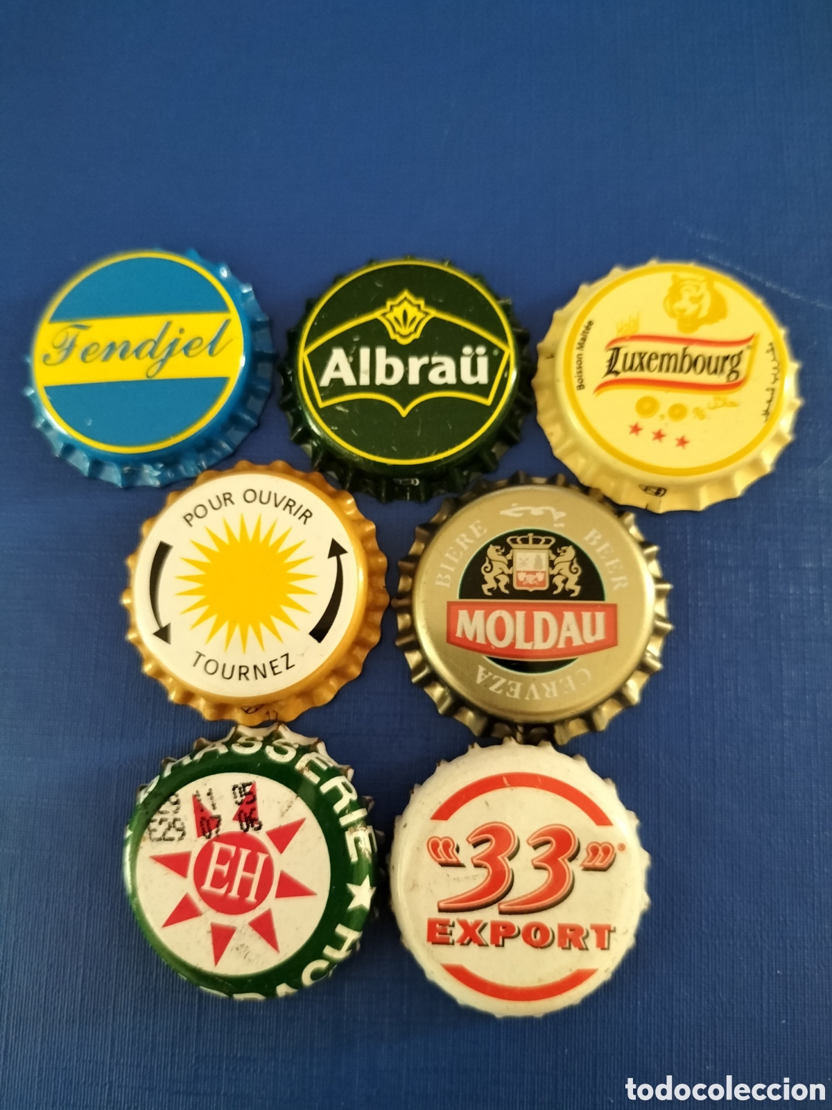 Coleccionismo de cervezas: LOTE 7 CHAPAS TAPON CORONA CERVEZA ARGELIA