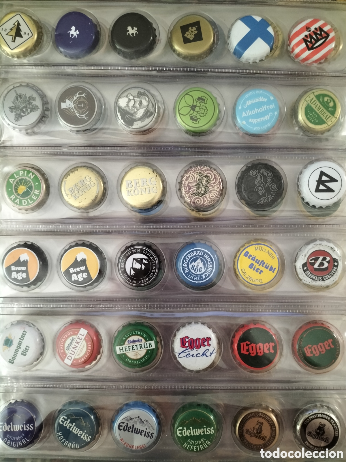 Coleccionismo de cervezas: LOTE/ COLECCI&Oacute;N 226 CHAPAS TAPON CORONA CERVEZA AUSTRIA