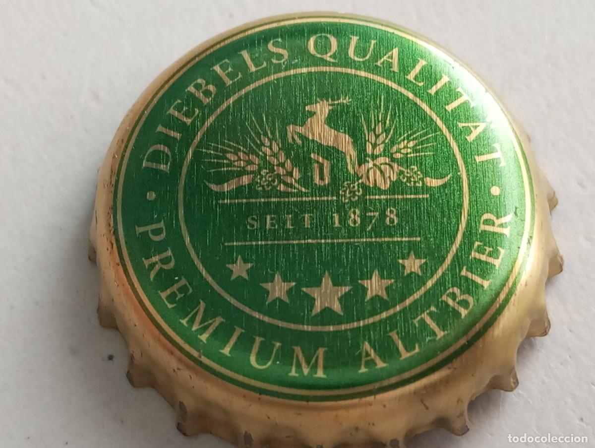 Coleccionismo de cervezas: Chapa tap&oacute;n corona de la cerveza alemana DIEBELS QUALIT&Auml;T PREMIUM ALTBIER SEIT 1878