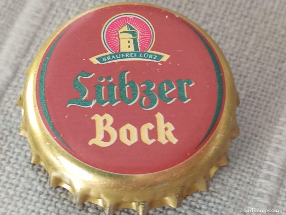 Coleccionismo de cervezas: Chapa tap&oacute;n corona de la cerveza alemana L&Uuml;BZER BOCK