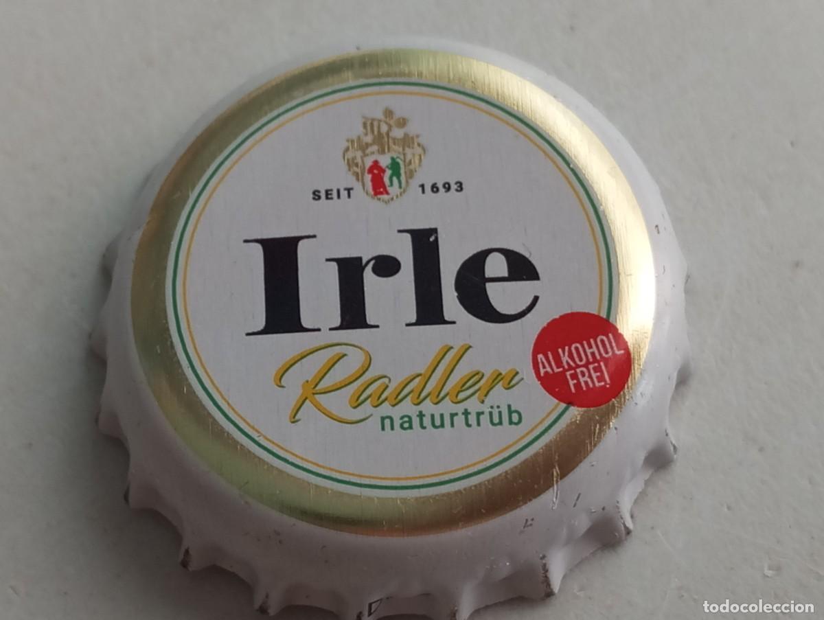Coleccionismo de cervezas: Chapa tap&oacute;n corona de la cerveza alemana IRLE RADLER NATURTR&Uuml;B ALKOHOLFREI