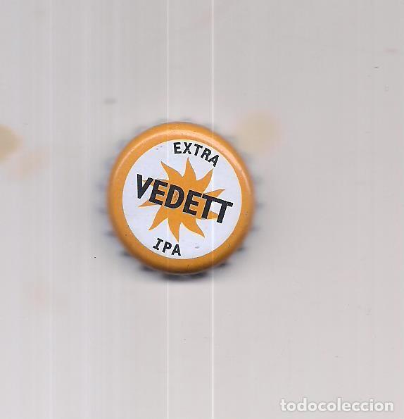 Coleccionismo de cervezas: 1 chapa vedett Ipa B&eacute;gica factoria Dap