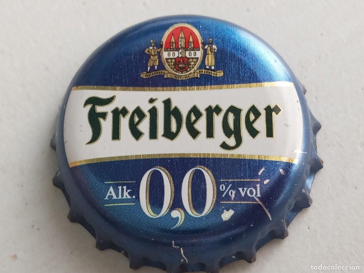 Coleccionismo de cervezas: Chapa tap&oacute;n corona de la cerveza alemana FREIBERGER ALK. 0,0%