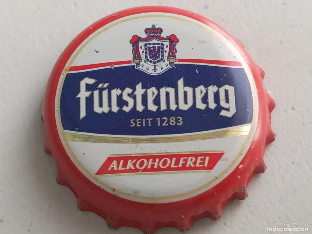 Coleccionismo de cervezas: Chapa tap&oacute;n corona de la cerveza alemana F&Uuml;RSTENBERG ALKOHOLFRTEI SEIT 1283