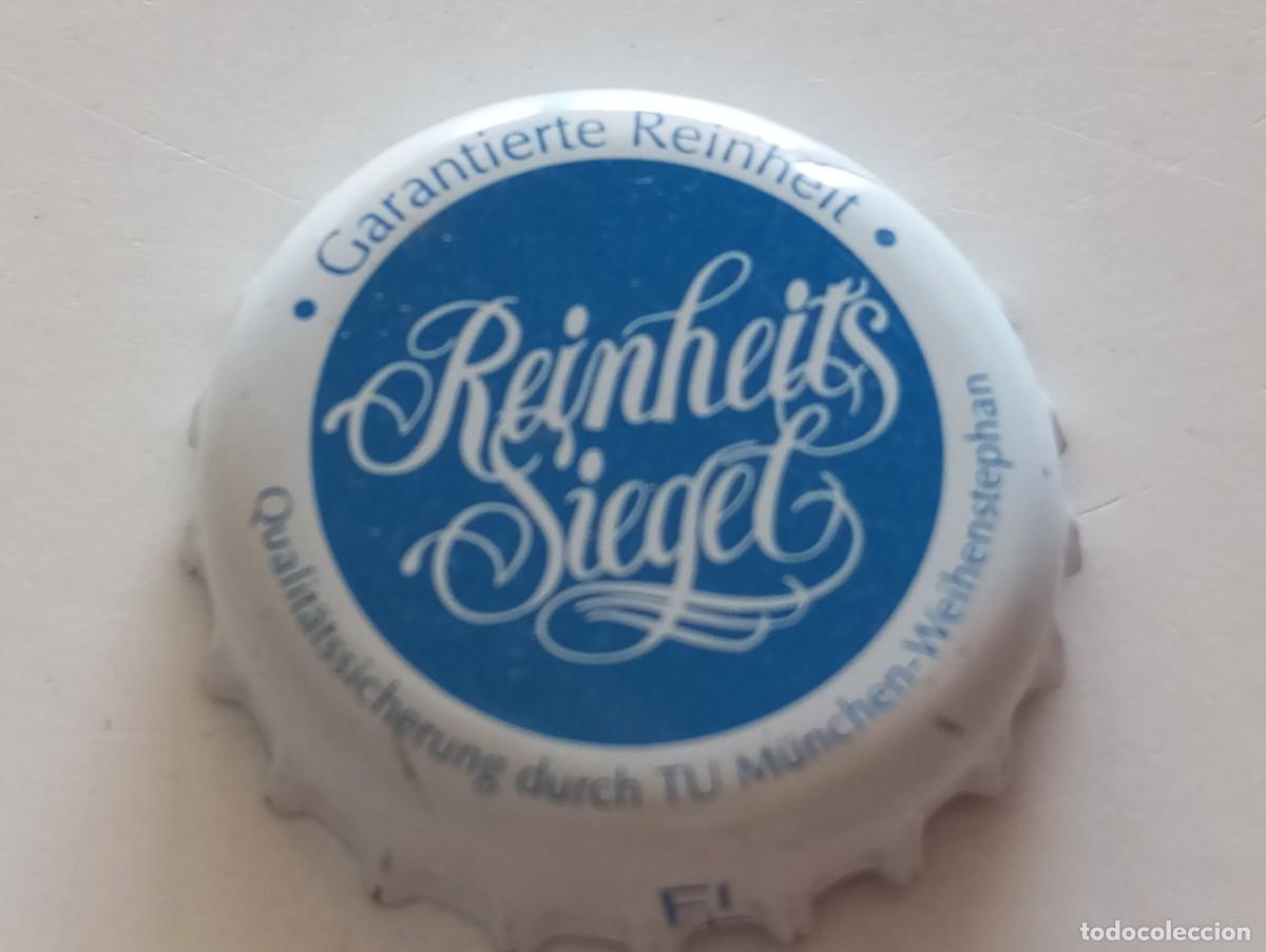Coleccionismo de cervezas: Chapa tap&oacute;n corona de la cerveza alemana REINHEITS SIEGEL