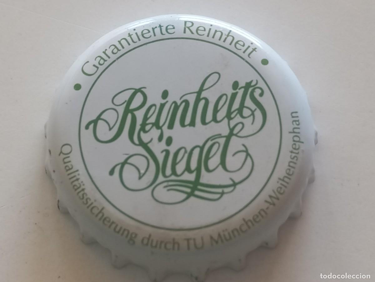 Coleccionismo de cervezas: Chapa tap&oacute;n corona de la cerveza alemana REINHEITS SIEGEL