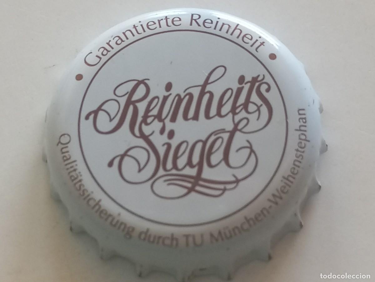 Coleccionismo de cervezas: Chapa tap&oacute;n corona de la cerveza alemana REINHEITS SIEGEL