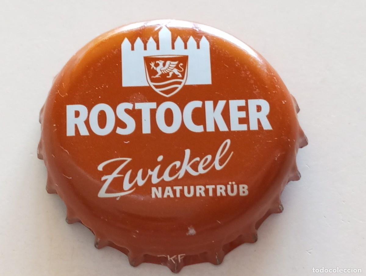 Coleccionismo de cervezas: Chapa tap&oacute;n corona de la cerveza alemana ROSTOCKER ZWICKEL NATURTR&Uuml;B