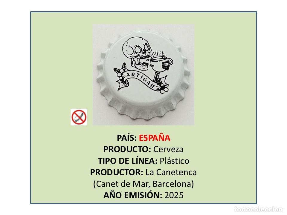 Coleccionismo de cervezas: TAPON CORONA CAPSULA CHAPA CERVEZA ARTIGAU (ESPA&Ntilde;A)