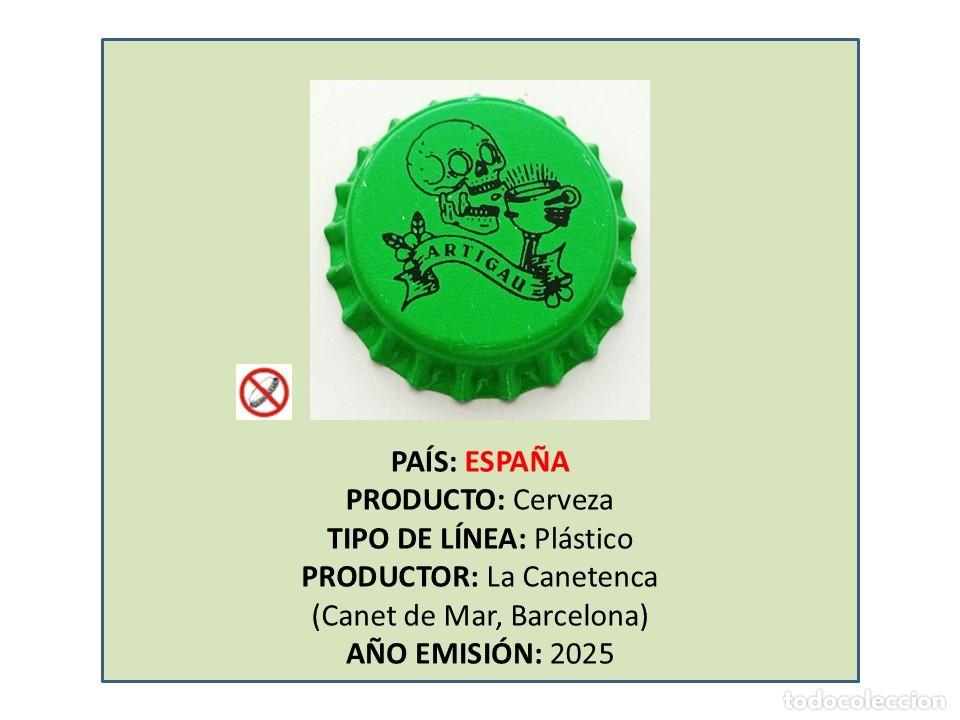 Coleccionismo de cervezas: TAPON CORONA CAPSULA CHAPA CERVEZA ARTIGAU (ESPA&Ntilde;A)