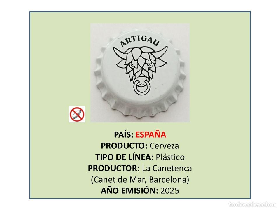 Coleccionismo de cervezas: TAPON CORONA CAPSULA CHAPA CERVEZA ARTIGAU (ESPA&Ntilde;A)