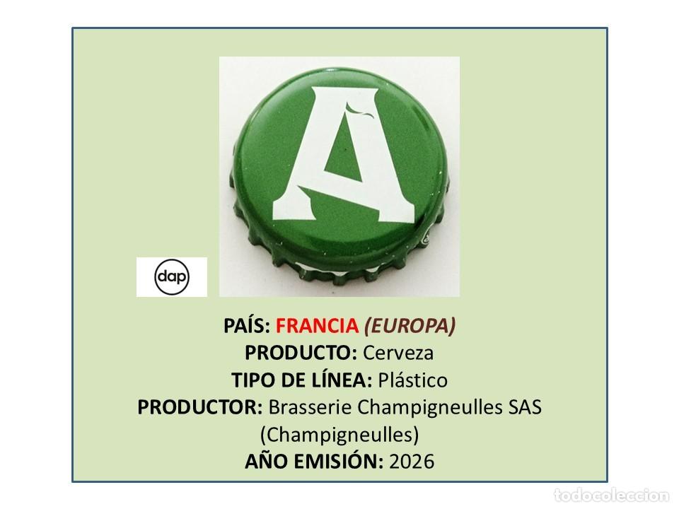 Collezionismo di birre: TAPON CORONA CAPSULA CHAPA CERVEZA ARGUS SUAVE (FRANCIA)