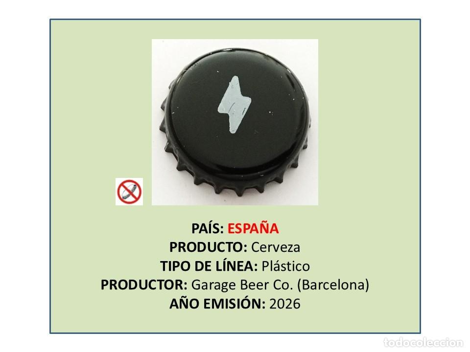 Coleccionismo de cervezas: TAPON CORONA CAPSULA CHAPA CERVEZA GARAGE (ESPA&Ntilde;A)