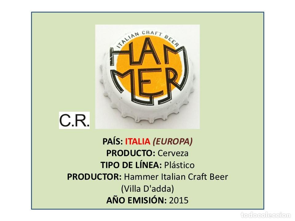 Coleccionismo de cervezas: TAPON CORONA CAPSULA CHAPA CERVEZA HAMMER (ITALIA)
