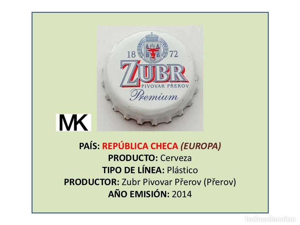 Coleccionismo de cervezas: TAPON CORONA CAPSULA CHAPA CERVEZA ZUBR PREMIUM (REP&Uacute;BLICA CHECA)